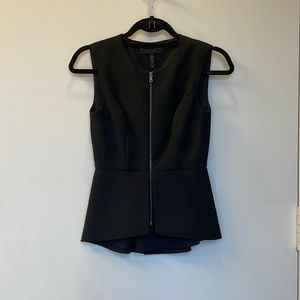 BCBG Max Azria Zipper Blouse Size XXS